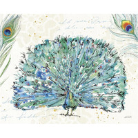 Peacock Garden IX -Paper Art-37"x30"