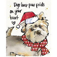 Strike a Paws VII Christmas -Paper Art-22"x26"