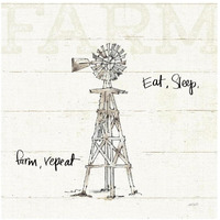 Farm Memories VI -Paper Art-26"x26"