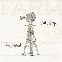 Farm Memories VI -Paper Art-32"x32"