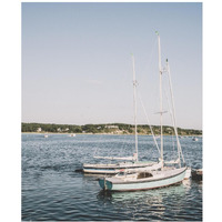 Cape Cod Sailboats -Paper Art-38.52"x46"