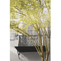City Romance Yellow and Grey -Paper Art-26"x38"