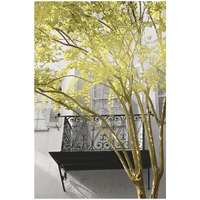City Romance Yellow and Grey -Paper Art-34"x50"