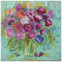 Pink Peonies -Paper Art-26"x26"
