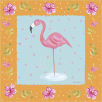 Flamingo Dance IV -Paper Art-38"x38"