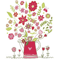 Valentines Flowers III -Paper Art-24"x30"