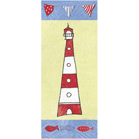 Coastal Lighthouse I -Paper Art-26"x62"