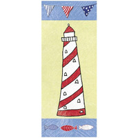 Coastal Lighthouse II -Paper Art-32"x77"
