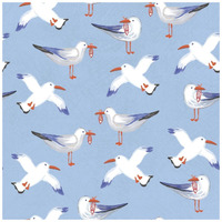 Coastal Birds Pattern II -Paper Art-42"x42"