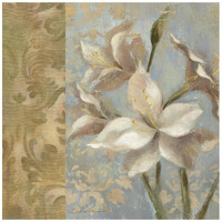 Amaryllis on Soft Blue  WAG -Paper Art-42"x42"