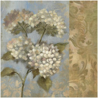 Hydrangea on Soft Blue WAG -Paper Art-32"x32"