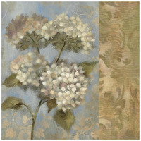 Hydrangea on Soft Blue WAG -Paper Art-42"x42"