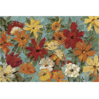 Bright Expressive Garden -Paper Art-38"x26"