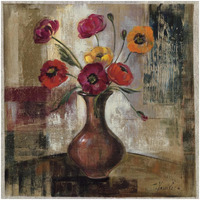 Poppies in a Copper Vase II -Paper Art-32"x32"