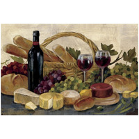 Tuscan Evening Wine Crop -Paper Art-50"x34"
