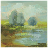 Windsor Blue Field I -Paper Art-26"x26"