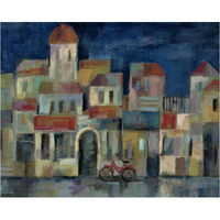 Evening II Street Crop -Paper Art-37"x30"