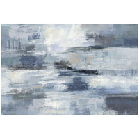 Clear Water Indigo and Gray -Paper Art-50"x34"