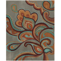 Bohemian Paisley I Turquoise Neutral -Paper Art-18"x22"