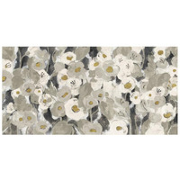 Velvety Florals Neutral -Paper Art-26"x14"