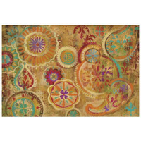 Contemporary Paisley -Paper Art-20"x14"