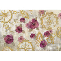 Elegant Fresco Gold Floral -Paper Art-32"x22"