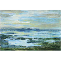 Northern Lake Green Crop -Paper Art-32"x22"
