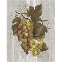 Autumn Grapes IV on Wood -Paper Art-18"x22"