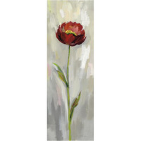 Single Stem Flower II Crop -Paper Art-26"x74"