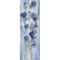 Seaside Flowers I -Paper Art-14"x38"