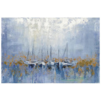 Boats in the Harbor I -Paper Art-26"x18"