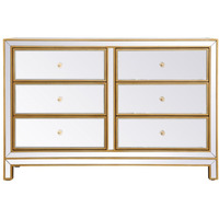 Dresser 6 drawers 48in. W x 18in. Din. x 32in. H in gold