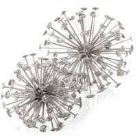 Remolino Starburst Silver Spheres - Set of 2