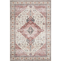 Skye Ivory / Berry - 1'-6" x 1'-6" Sample Swatch