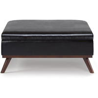 Owen 36 in Wide Square Square Coffee Table Storage Ottoman