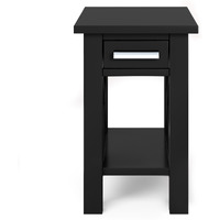 Kitchener SOLID WOOD 14 in Wide Rectangle Narrow Side Table