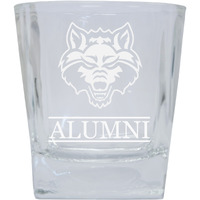 Arkansas State 8 oz Etched Alumni Glass Tumbler