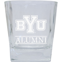 Brigham Young Cougars 8 oz Etched Alumni Glass Tumbler