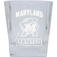 Maryland Terrapins 8 oz Etched Alumni Glass Tumbler