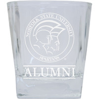 Norfolk State University 8 oz Etched Alumni Glass Tumbler