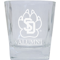 South Dakota Coyotes 8 oz Etched Alumni Glass Tumbler