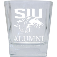 Southern Illinois Salukis 8 oz Etched Alumni Glass Tumbler