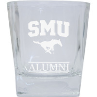 Southern Methodist University 8 oz Etched Alumni Glass Tumbler