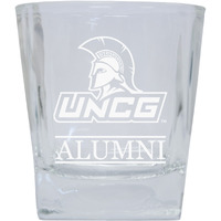 North Carolina Greensboro Spartans 8 oz Etched Alumni Glass Tumbler