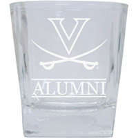 Virginia Cavaliers 8 oz Etched Alumni Glass Tumbler