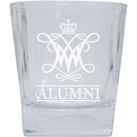 William and Mary 8 oz Etched Alumni Glass Tumbler