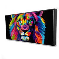 Be the Lion - Framed Print on canvas by Begin Edition
