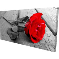 Black and Red Rose - Print on canvas by Begin Edition