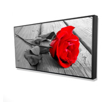 Black and Red Rose - Framed Print on canvas by Begin Edition