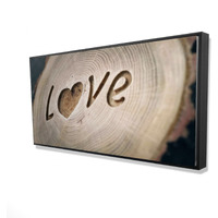Love Tree Rings - Framed Print on canvas by Begin Edition